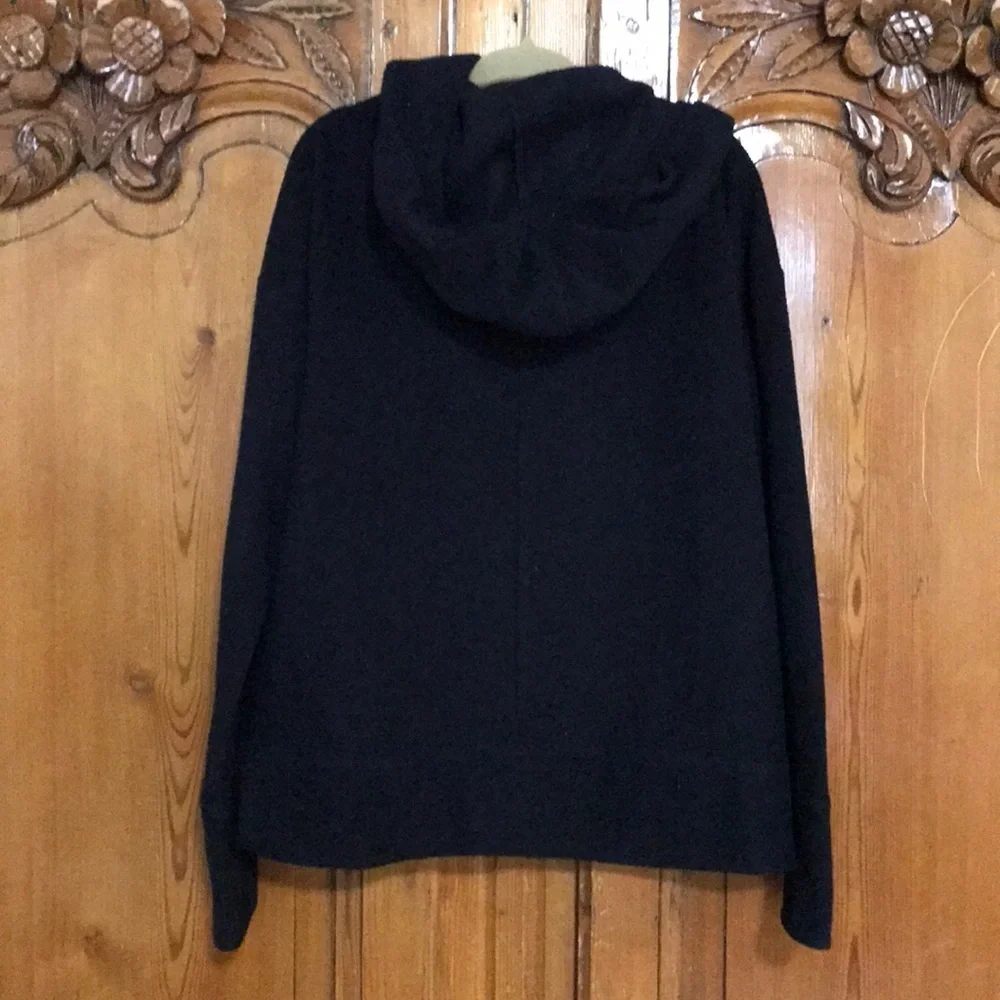 Justice Fleece Pull Over Black Hoodie